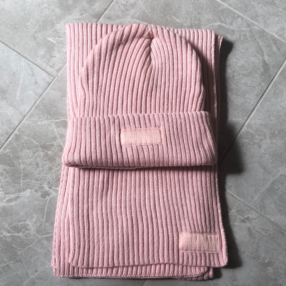 PINK Scarf and Hat